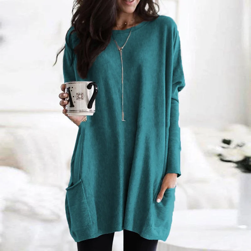 Long-Sleeved Tunic with Pockets