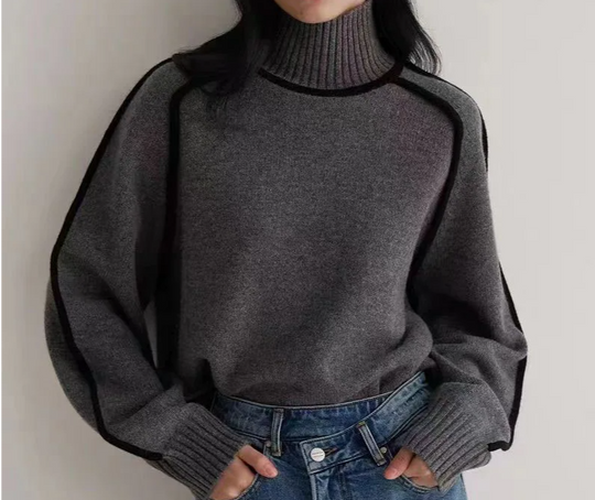 Casual High-neck Sweater