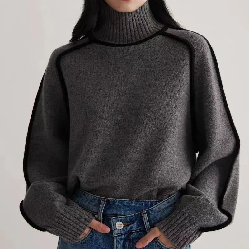 Casual High-neck Sweater
