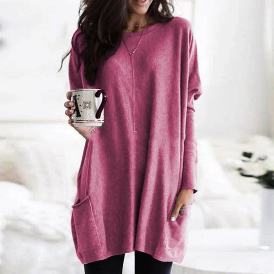 Long-Sleeved Tunic with Pockets