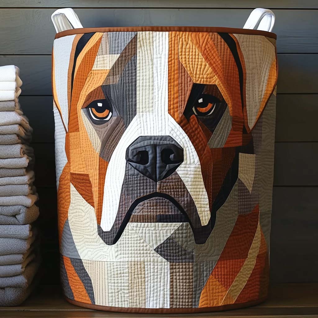 Bold Boxer Block Laundry Basket
