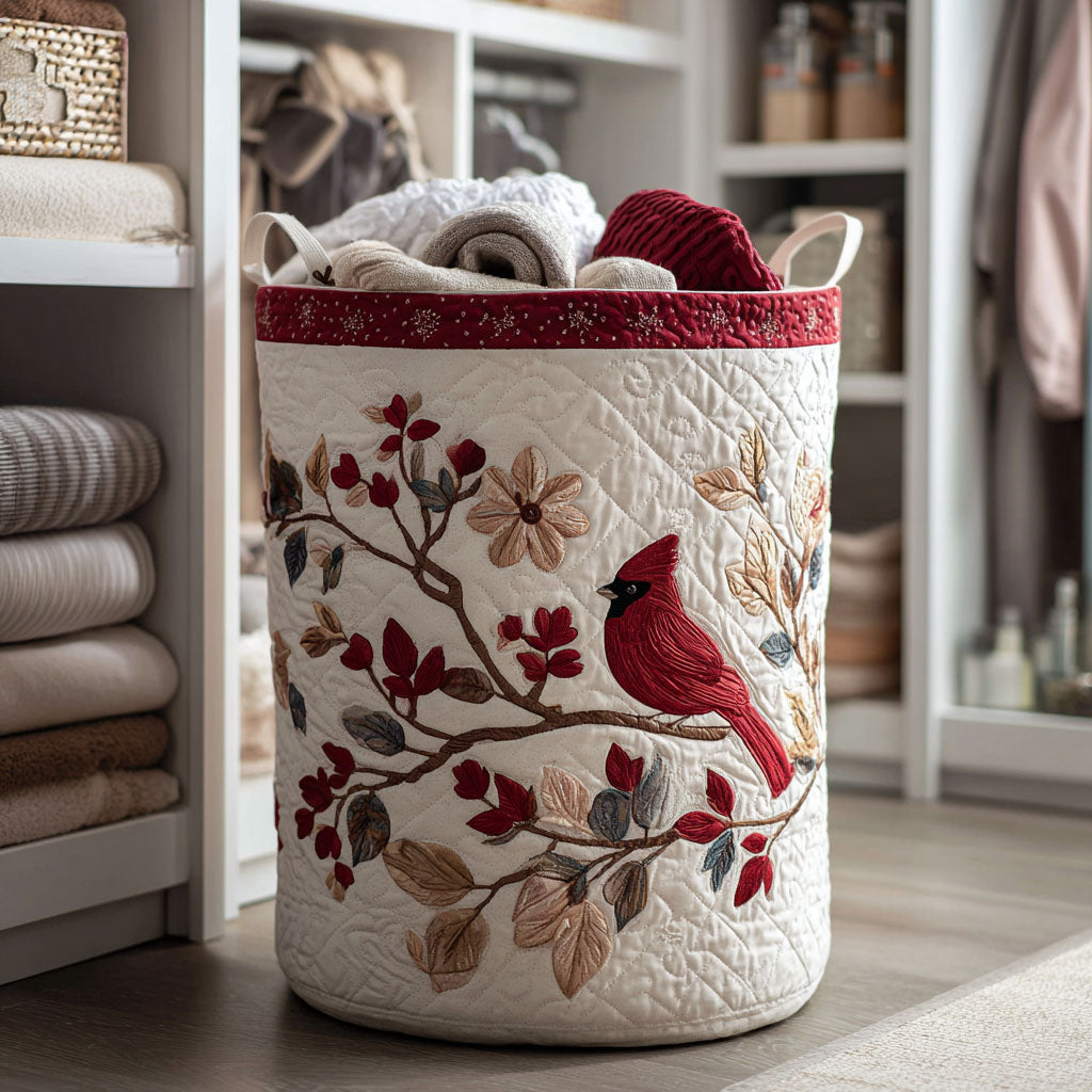 Crimson Leaves Laundry Basket