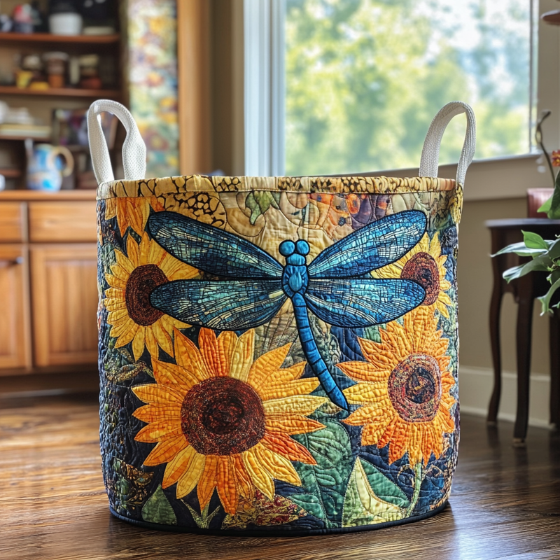 Dragonfly Garden Laundry Basket