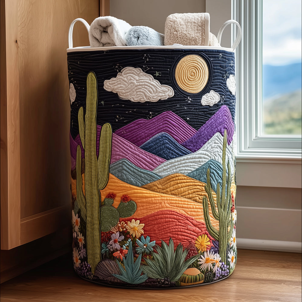 Moonlit Dunes Laundry Basket