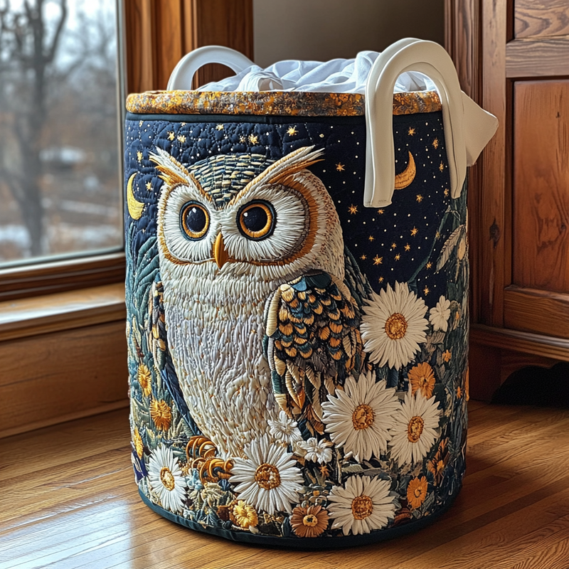 Owl Night Laundry Basket
