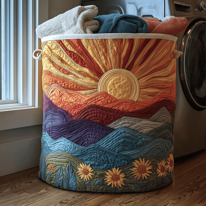 Sunrise Meadow Laundry Basket
