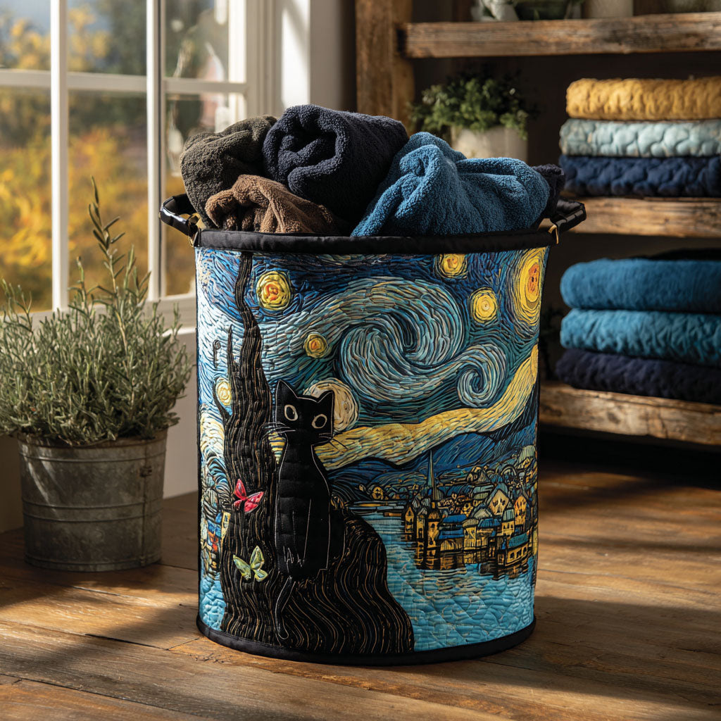 Whiskers in the Wind Laundry Basket