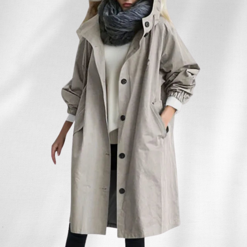 Women's Hooded Trench Coat